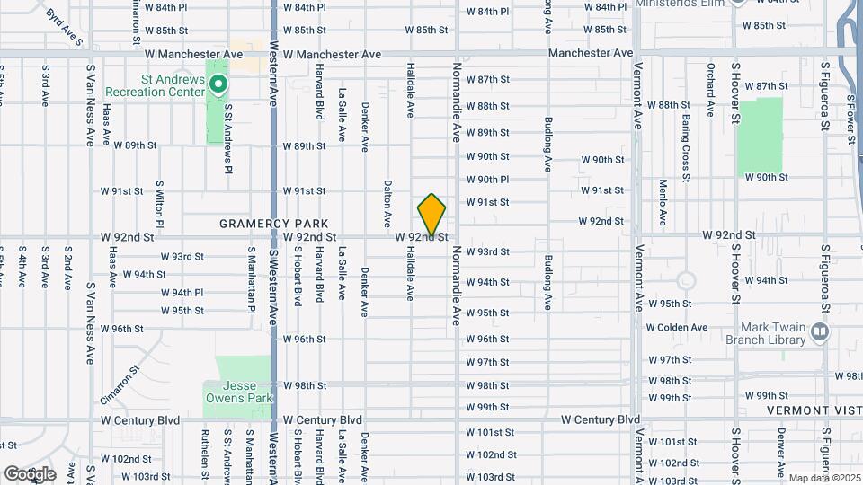 1434 W 92nd St Map and Location Details