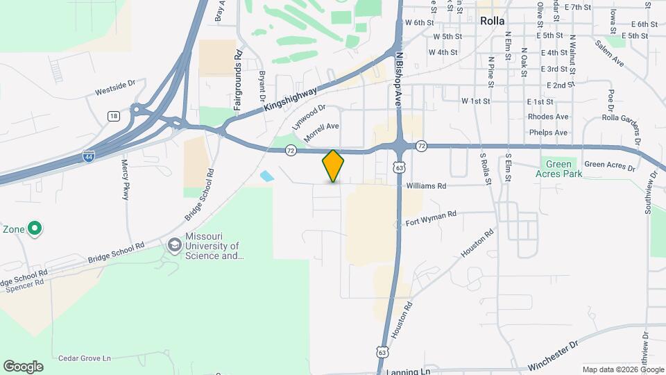 1103 Strobach St Map and Location Details