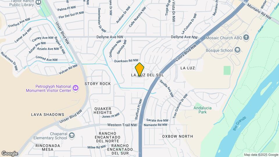 5512 Costa Uerde Rd NW Map and Location Details