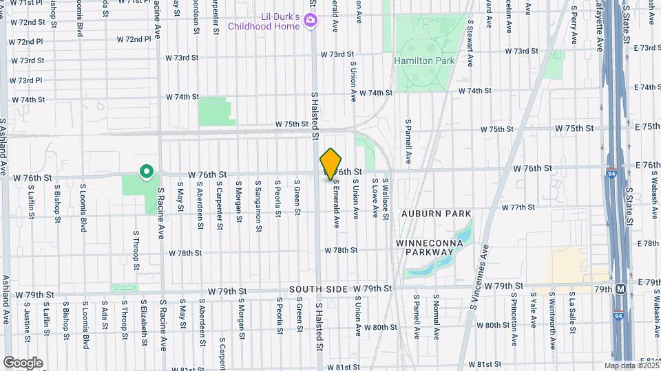 7618 S Emerald Ave Map and Location Details