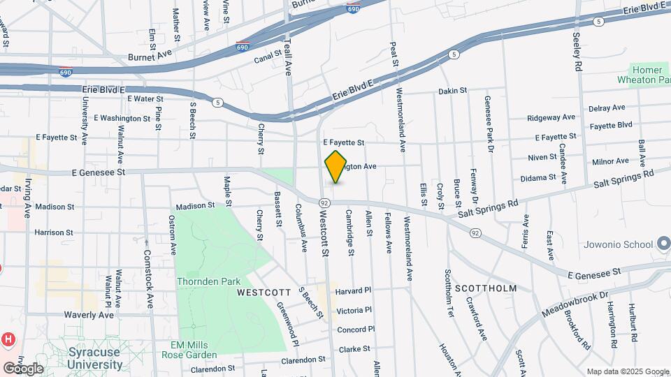 2017 E Genesee St Map and Location Details