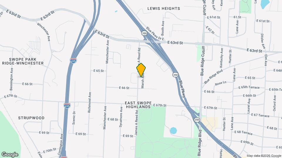 6518 Marsh Ave Map and Location Details