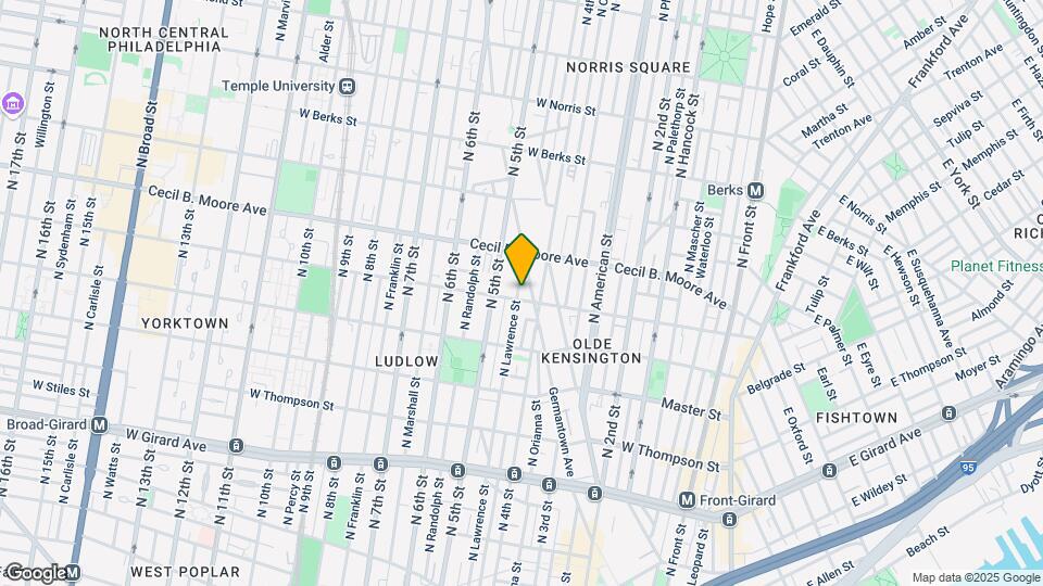 1609 N Lawrence St Map and Location Details