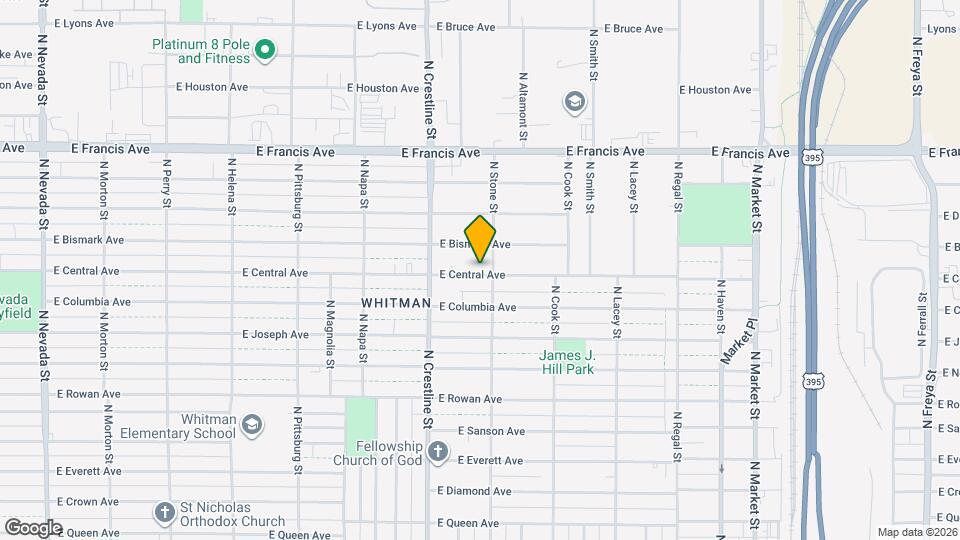 2219 E Central Ave Map and Location Details