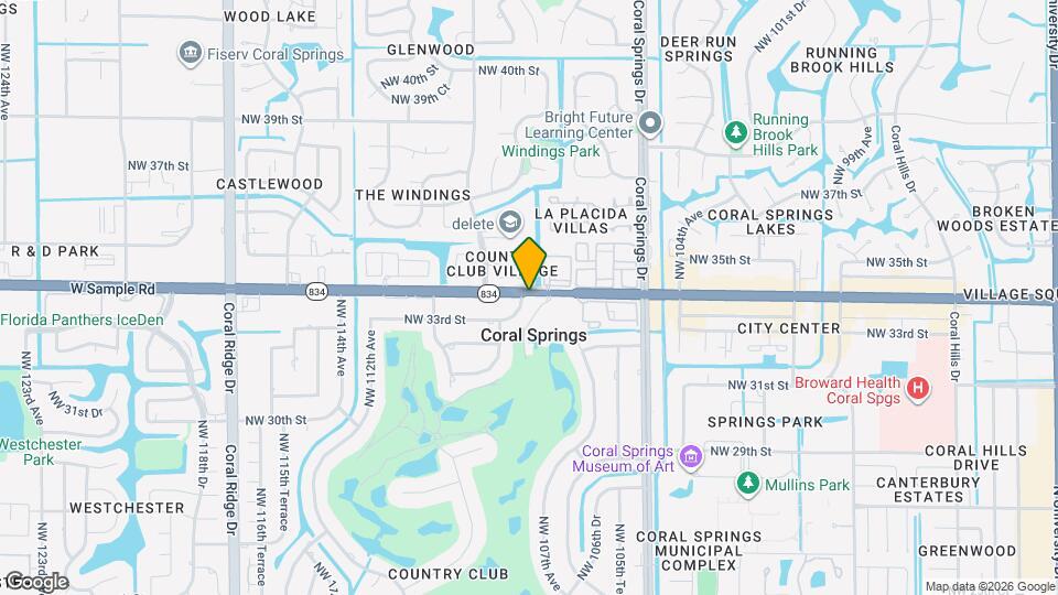 3307 NW 108th Dr Map and Location Details