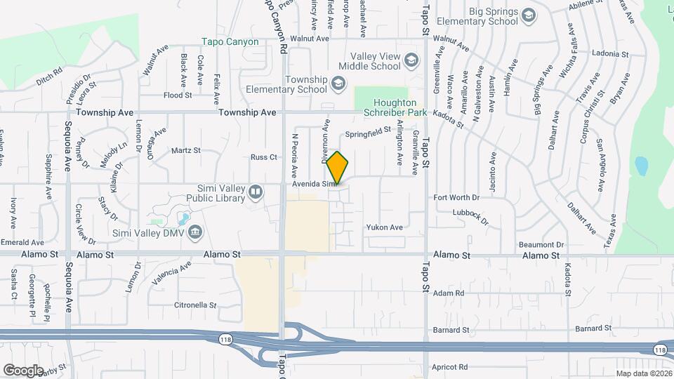 4121 Paredo Way Map and Location Details