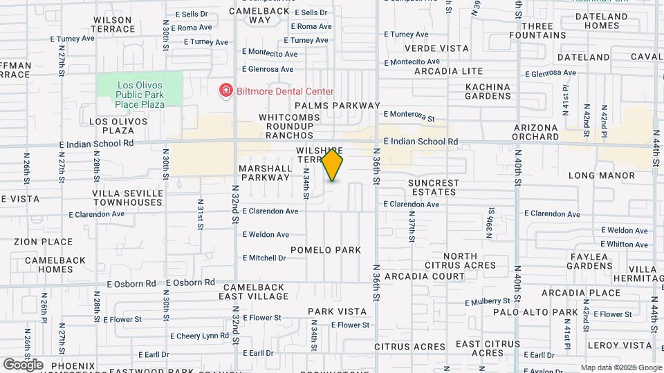 3430 E Indianola Ave Map and Location Details