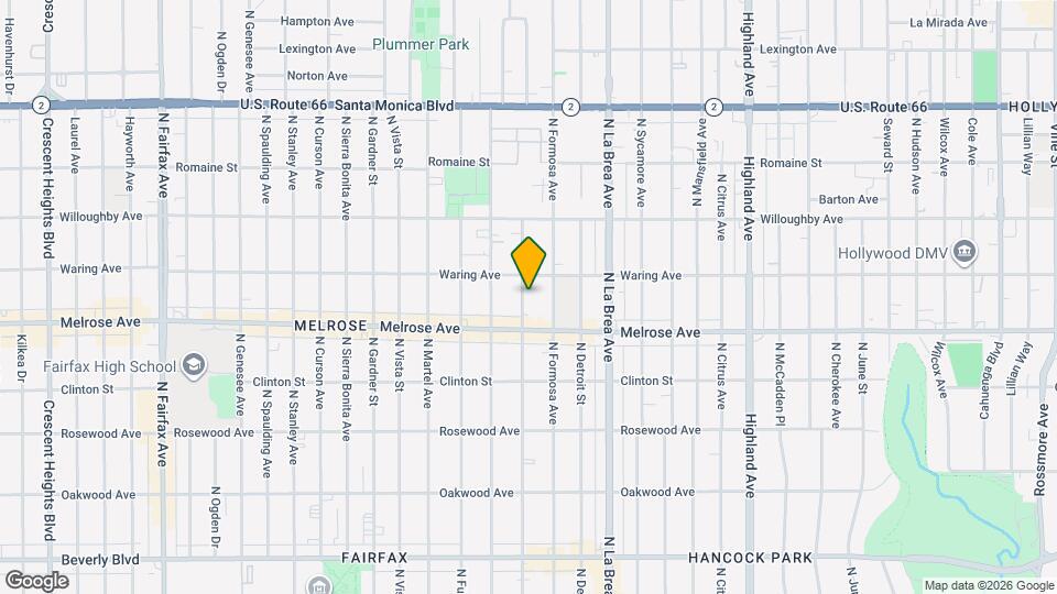 732 N Alta Vista Blvd Map and Location Details
