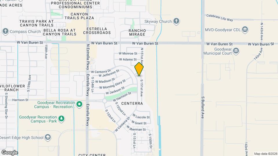 206 S 151st Ave Map and Location Details