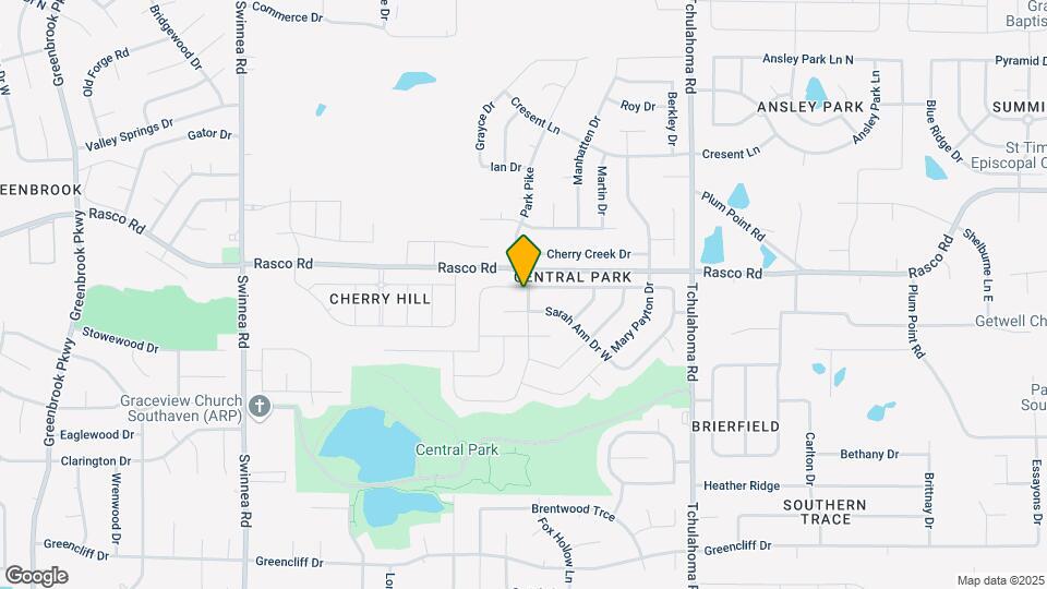 1623 Central Trails Dr Map and Location Details