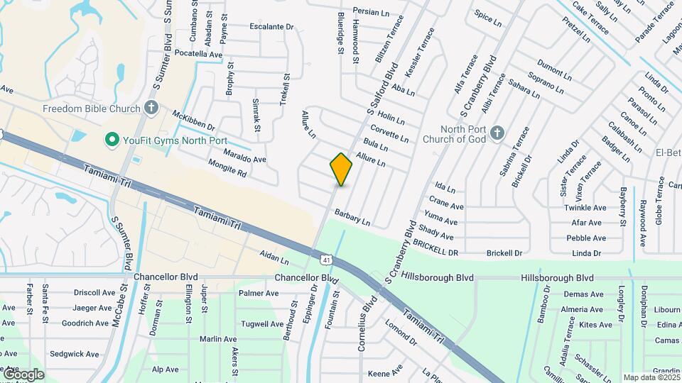 5580 S Salford Blvd Map and Location Details