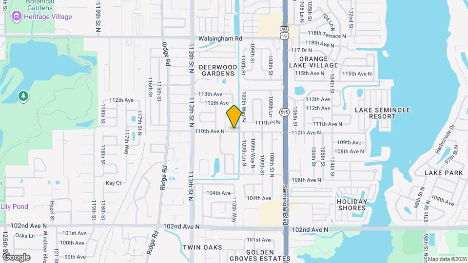 10461 110th Way N Map and Location Details