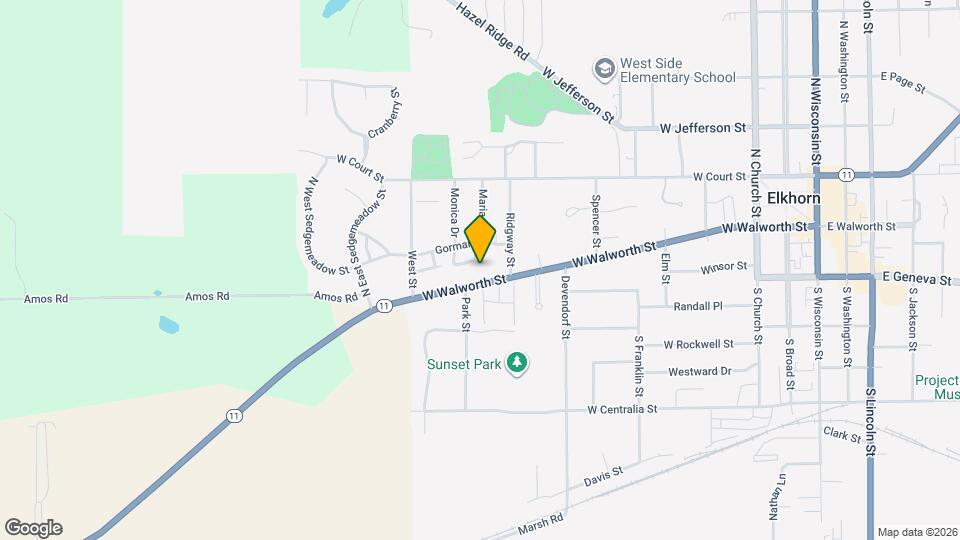 800 W Walworth St Map and Location Details