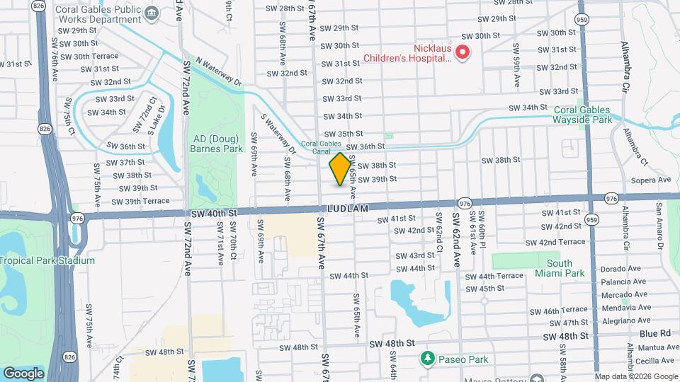 6537 SW 39th Terrace Map and Location Details