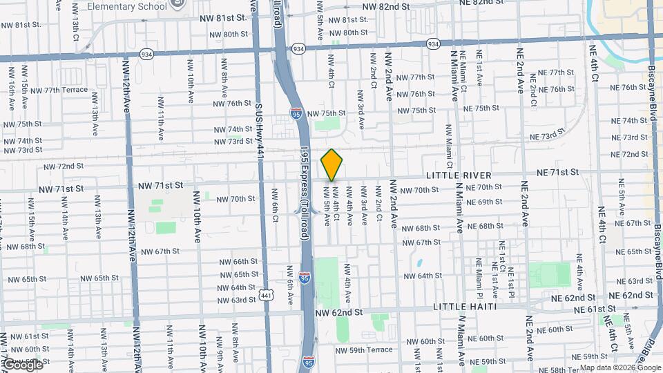 7025 NW 5th Ave Map and Location Details