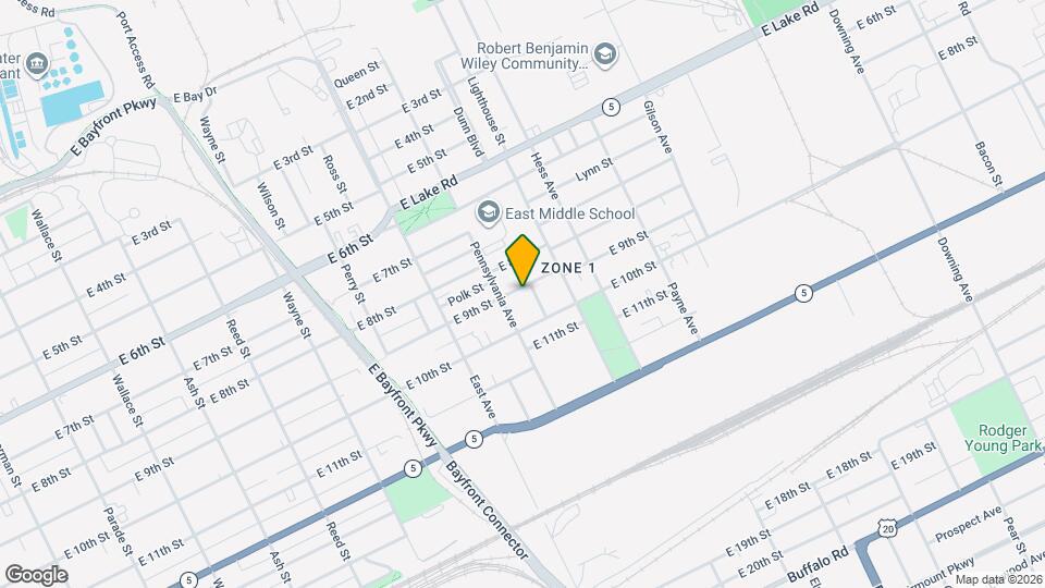 1117 E 9th St, Unit 2 Mapa y Detalles de la Ubicación