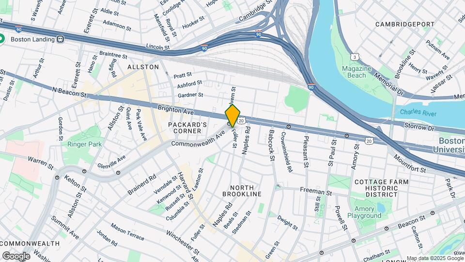 1114 Commonwealth Ave, Unit 701 Map and Location Details