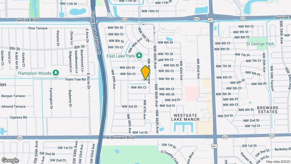 4670 NW 5th St Map and Location Details