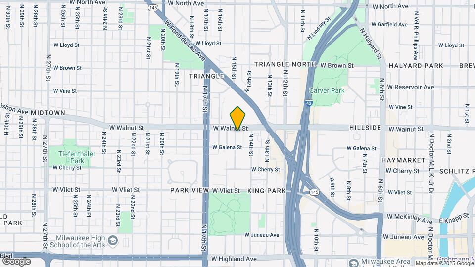 1638 N 15th St, Unit 1638 Map and Location Details