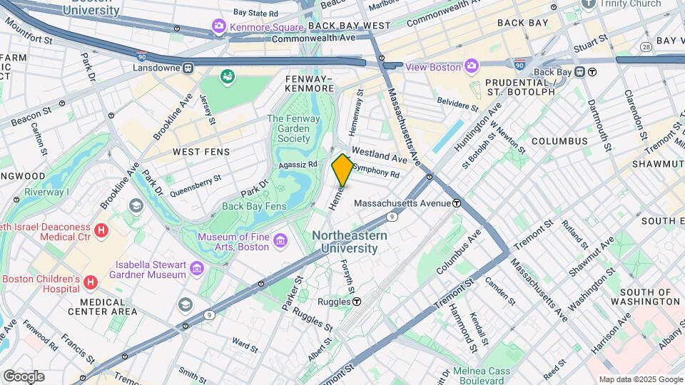 144 Hemenway St, Unit 2 Map and Location Details