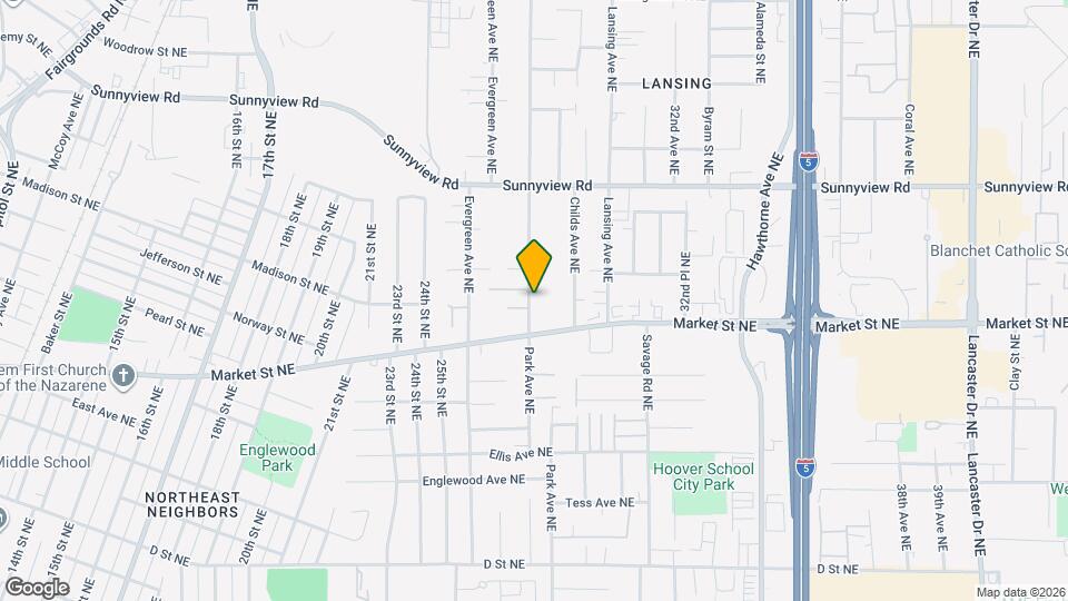 1744 Park Ave NE Map and Location Details