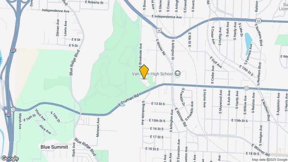 1107 S Brookside Ave-Unit -1107-3A Map and Location Details