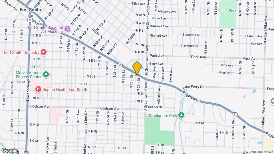 704 S 26th St Map and Location Details