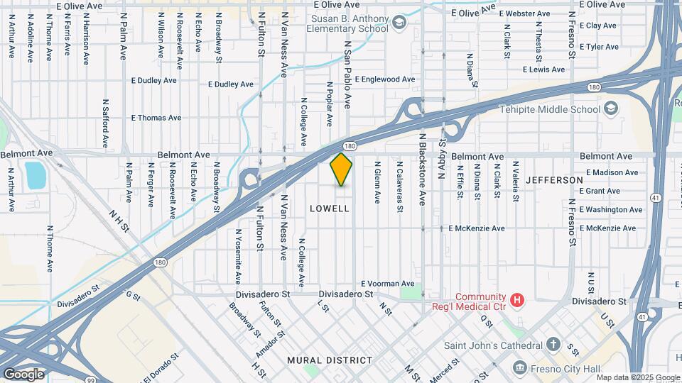 402 N Poplar Ave Map and Location Details