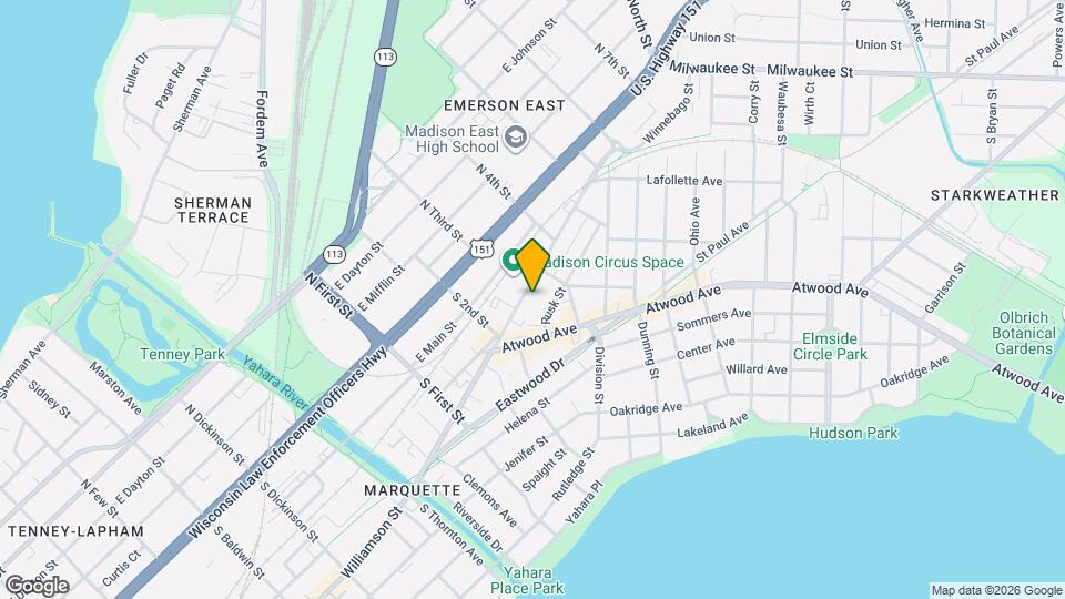 2069 Winnebago St Map and Location Details