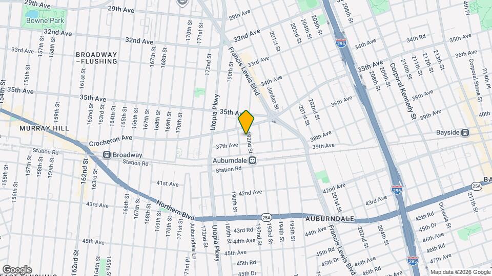 36-26 192nd St, Unit 2 Map and Location Details