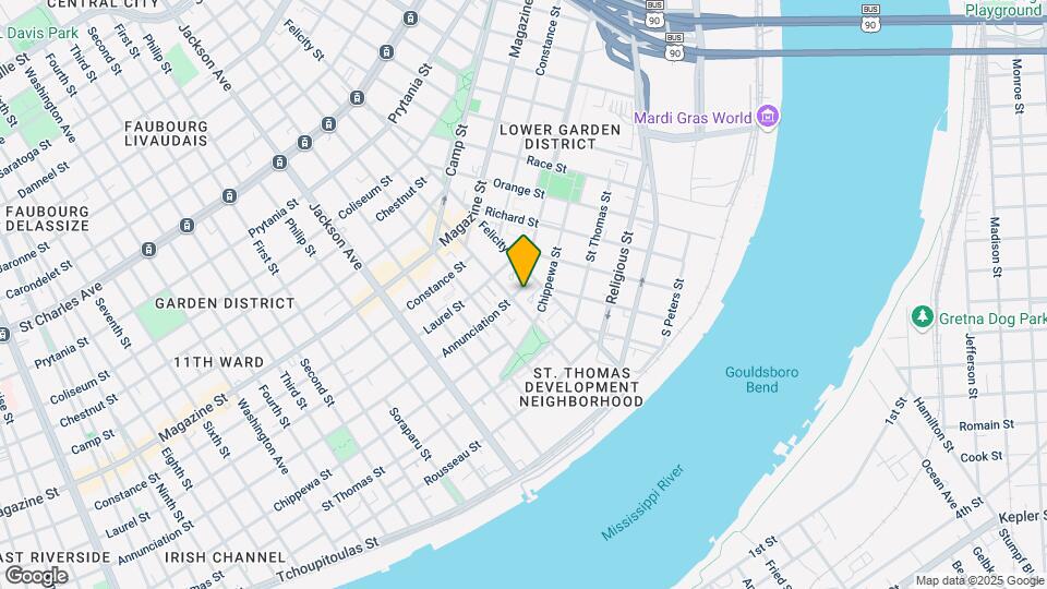 1840 Annunciation St Mapa y Detalles de la Ubicación