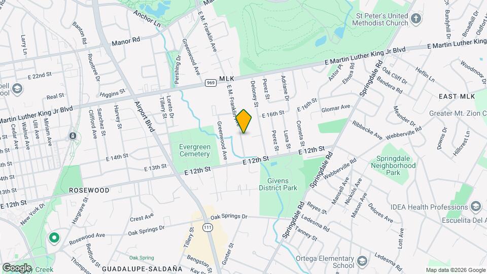 1311 E M. Franklin Ave Map and Location Details