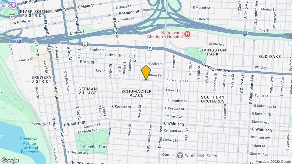 473 E Sycamore St Mapa y Detalles de la Ubicación