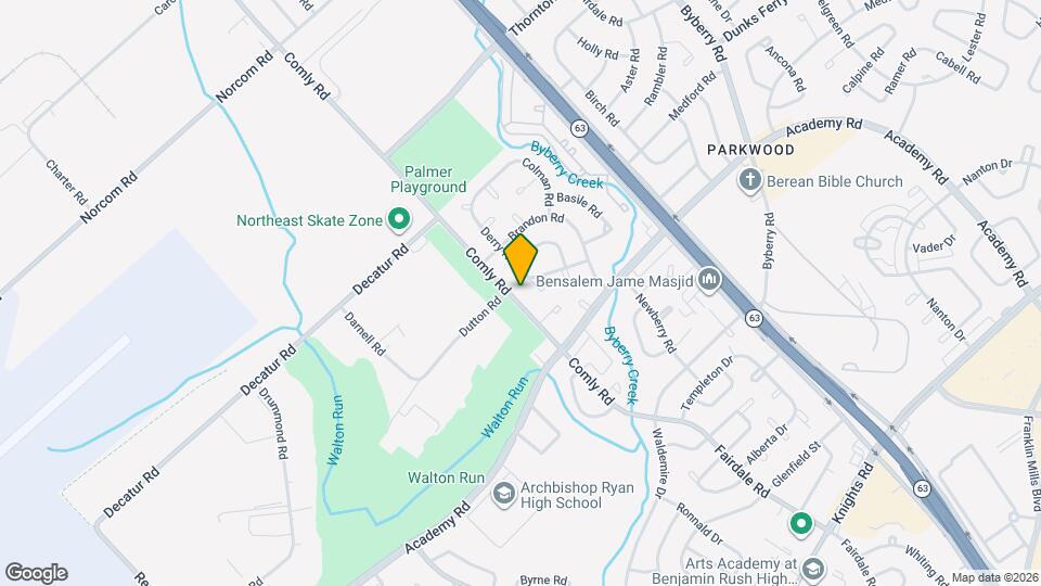 3129 Comly Rd, Unit 2ND FLOOR Map and Location Details