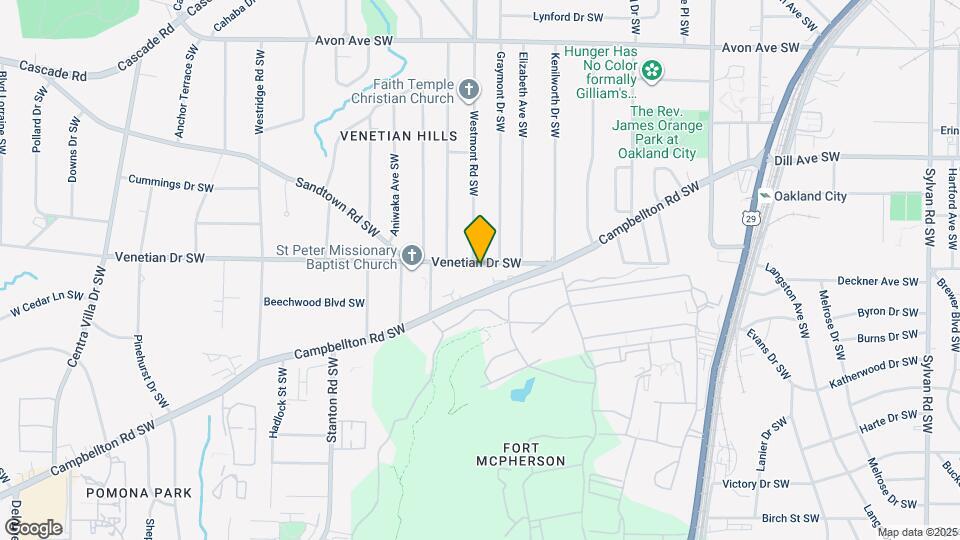 1490 Venetian Dr SW Map and Location Details