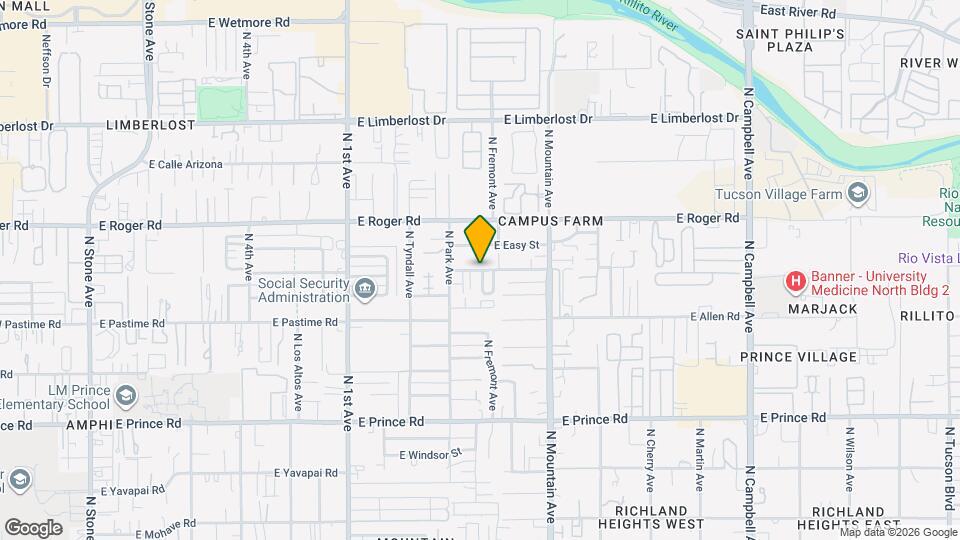 1035-1037 E Knox Dr Map and Location Details
