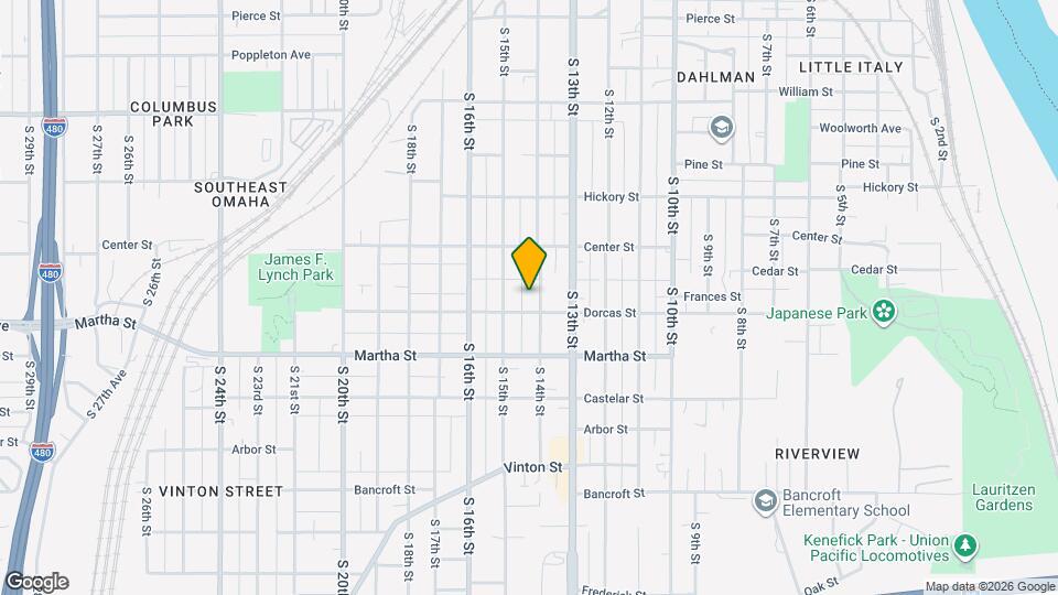 1942 S 14th St Mapa y Detalles de la Ubicación