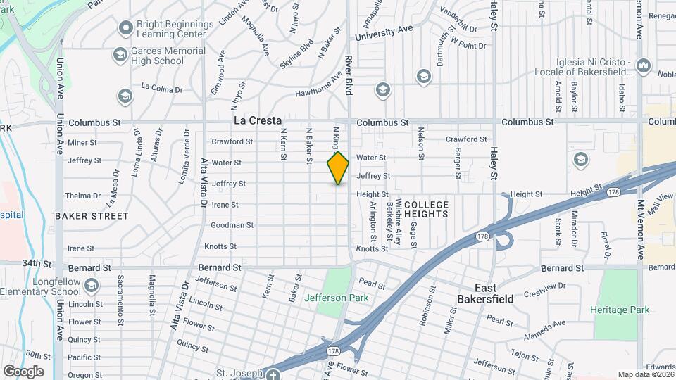 2301 N King St Map and Location Details