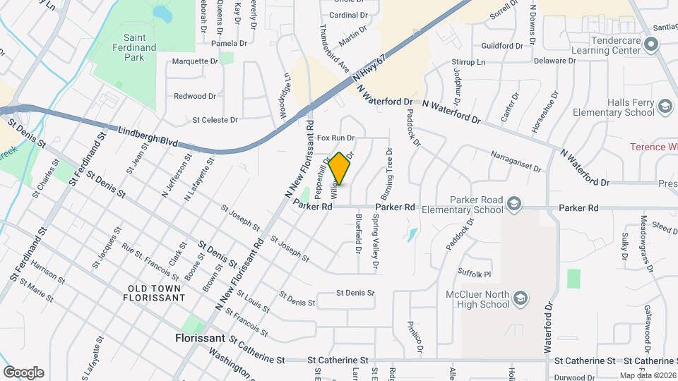 1340 Willowbrook Dr Map and Location Details