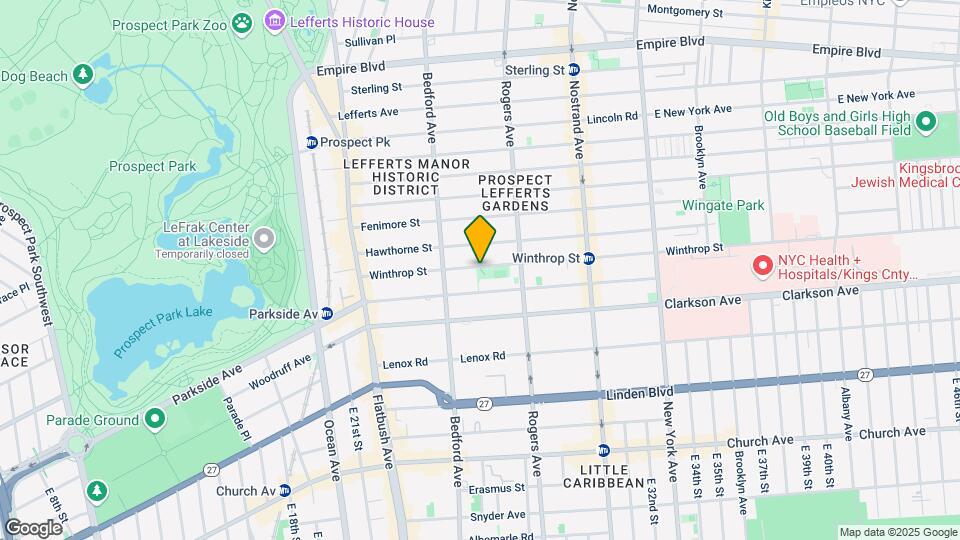161 Winthrop St Mapa y Detalles de la Ubicación