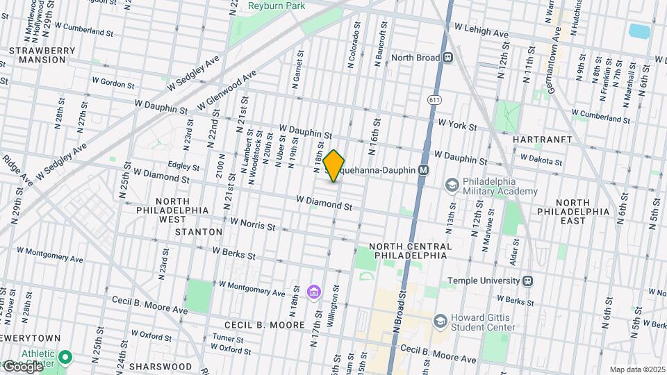 1711 Edgley St, Unit 2 Map and Location Details