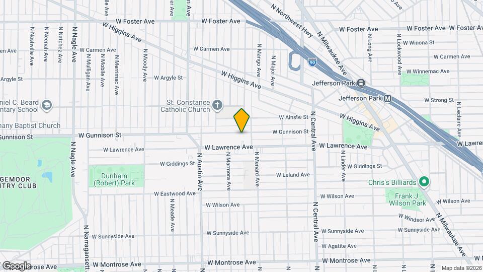 5821 W Gunnison St Map and Location Details