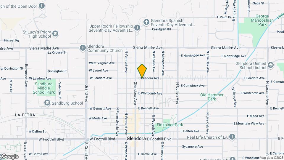 457 N Vista Bonita Ave Map and Location Details