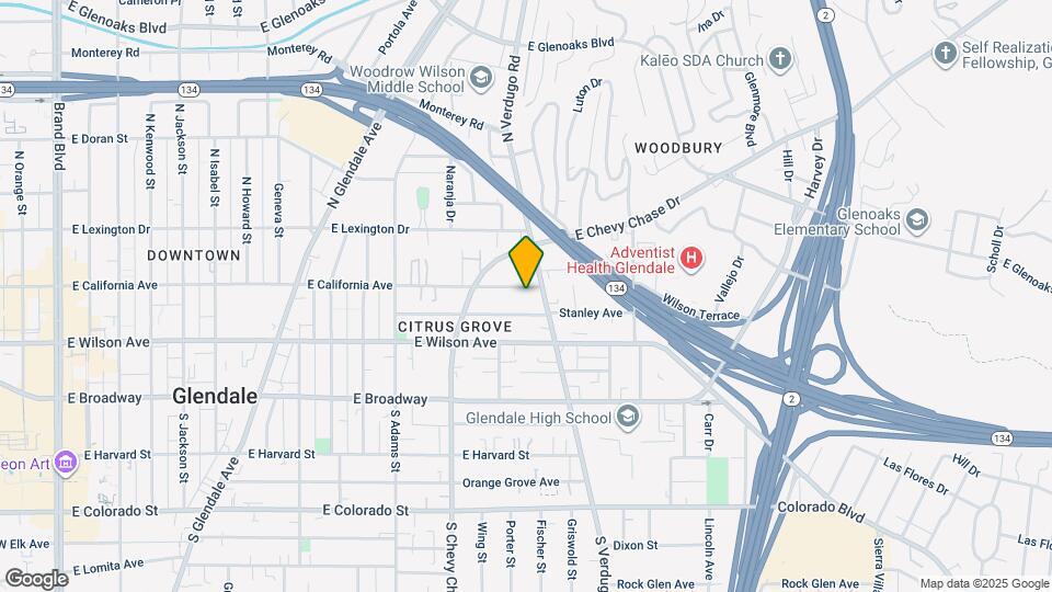 1316 E California Ave, Unit 10 Map and Location Details