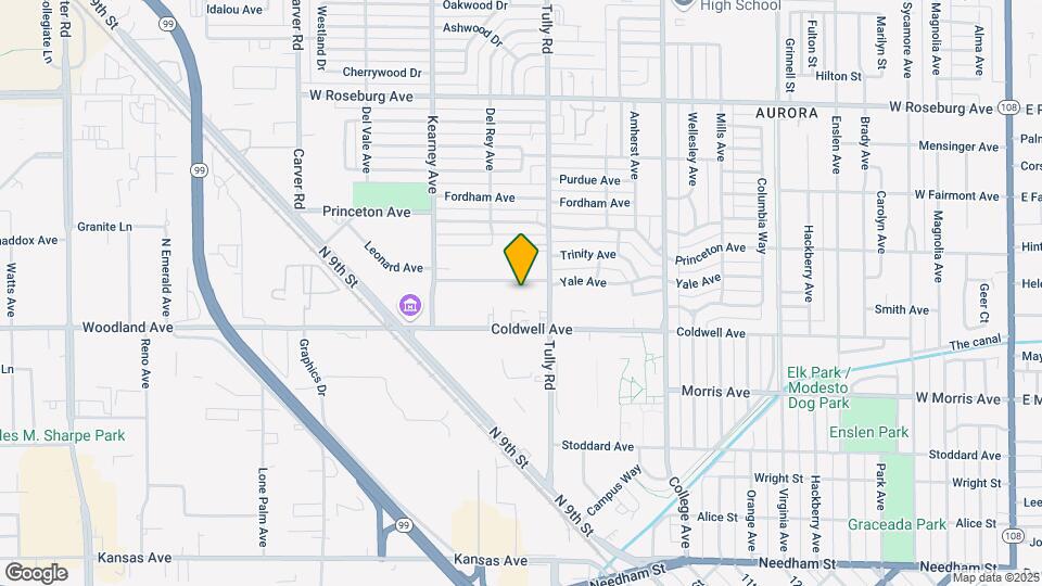1334 Leonard Ave Map and Location Details