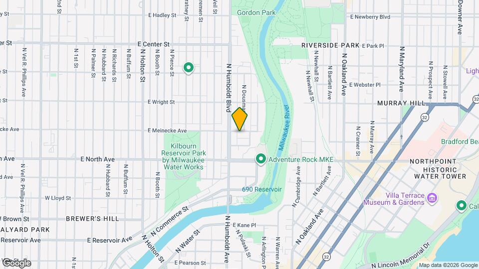 1129 E Meinecke Ave Mapa y Detalles de la Ubicación