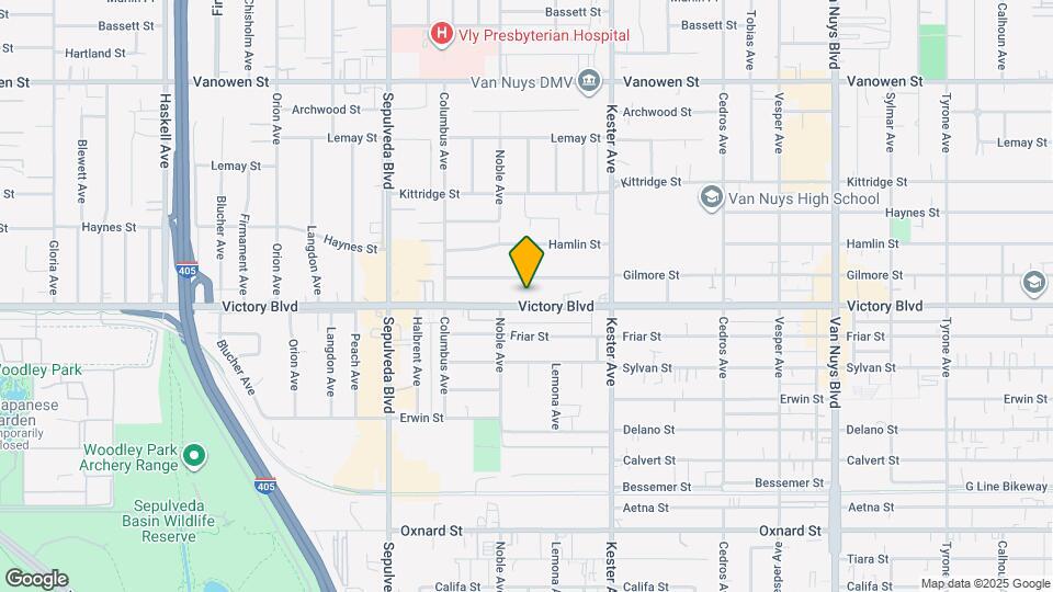 15037 Victory Blvd Map and Location Details