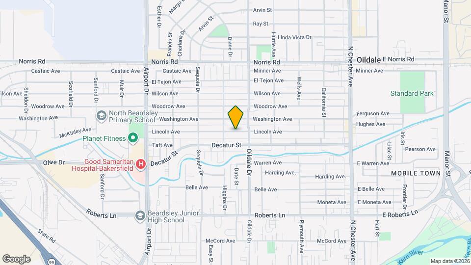 513 Lincoln Ave Map and Location Details