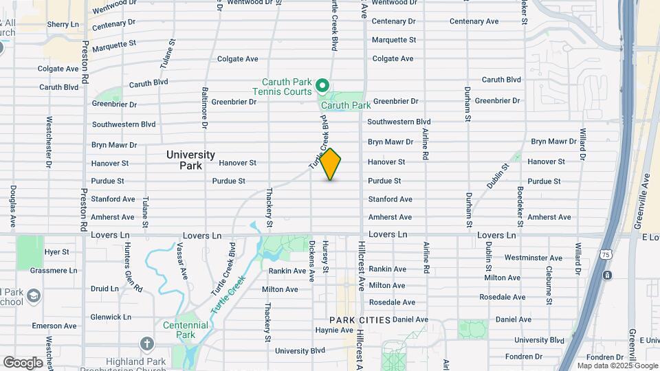 3445 Purdue Ave Map and Location Details