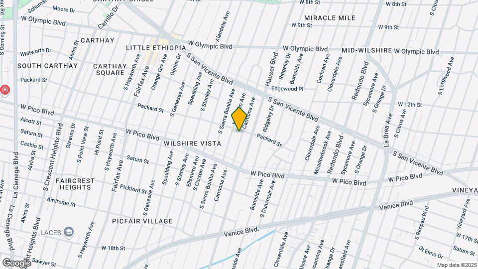 1309 Carmona Ave Mapa y Detalles de la Ubicación